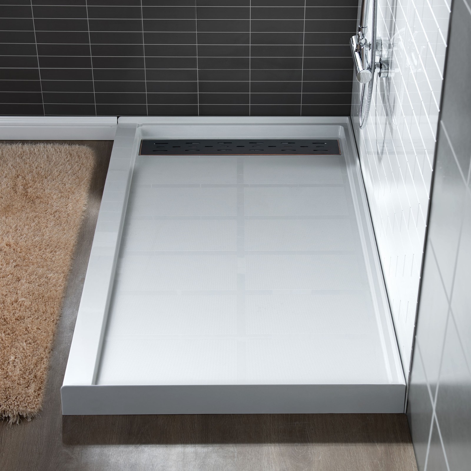 ᐅ【WOODBRIDGE SBR60321000LORB SolidSurface Shower Base with Recessed