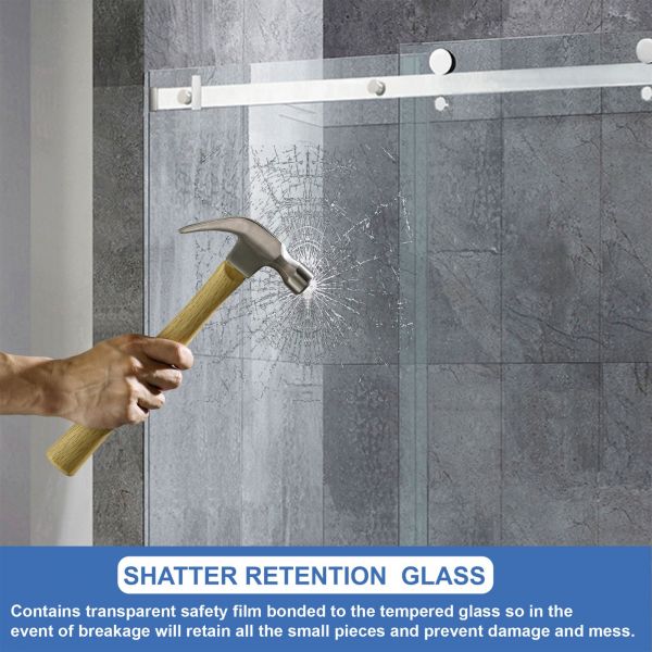  WOODBRIDGE Frameless Shower Doors 44-48