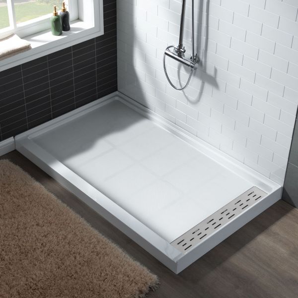 ᐅ【WOODBRIDGE SBR6032-1000R Solid Surface Shower Base with