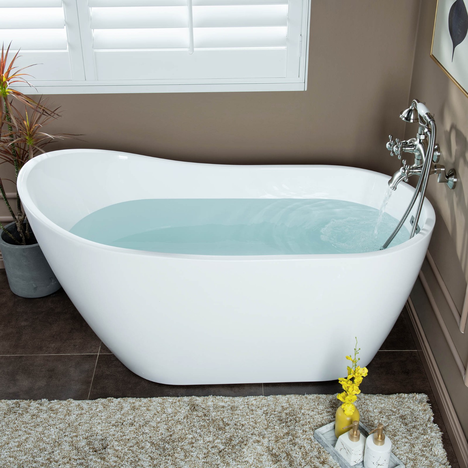 ᐅ【WOODBRIDGE F0030BN Wall Mount Adjustable Centers Bathtub Faucet with