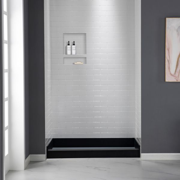  WOODBRIDGE SW1620D Shampoo/Soap Double Niche, Black_10362