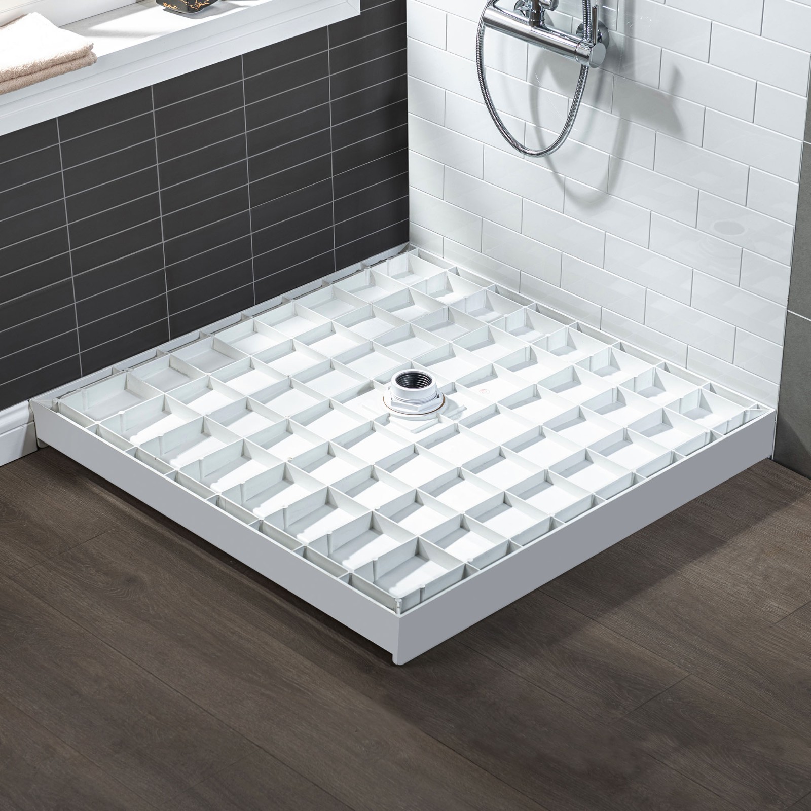 ᐅ【WOODBRIDGE SBR36361000CCH SolidSurface Shower Base with Recessed