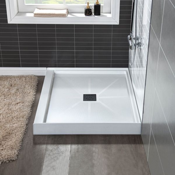 ᐅ【WOODBRIDGE SBR36361000CMB SolidSurface Shower Base with Recessed