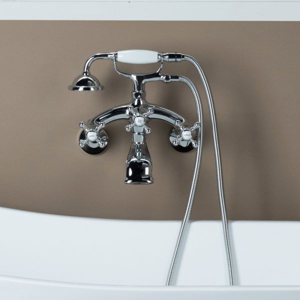  WOODBRIDGE F0031CH Dual Mounting Clawfoot Tub Filler Faucet with Hand_797