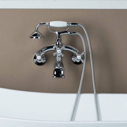 WOODBRIDGE F0031CH Dual Mounting Clawfoot Tub Filler Faucet with Hand
