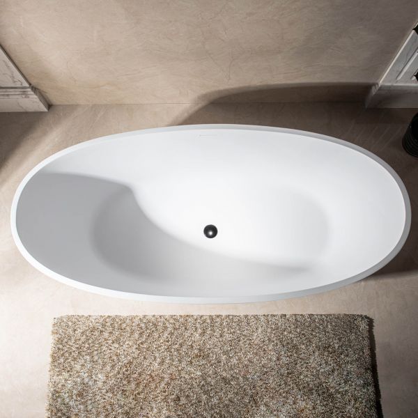 ᐅ【WOODBRIDGE 67 in. x 30.75 in. Luxury Contemporary Solid Surface