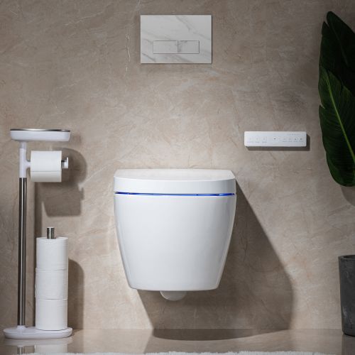 ᐅ【WOODBRIDGE B0990S One Piece Elongated Smart Toilet Bidet with