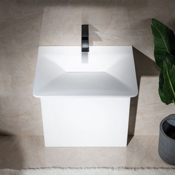 ᐅ【WOODBRIDGE 231/4" x 18" x 331/8" Contemporary One Piece Solid