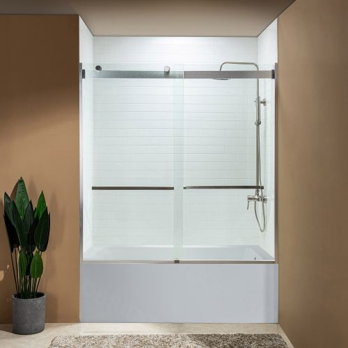 WOODBRIDGE Frameless Bathtub Shower Doors 56-60