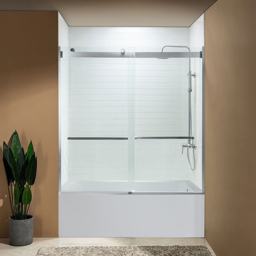 WOODBRIDGE Frameless Bathtub Shower Doors 56-60