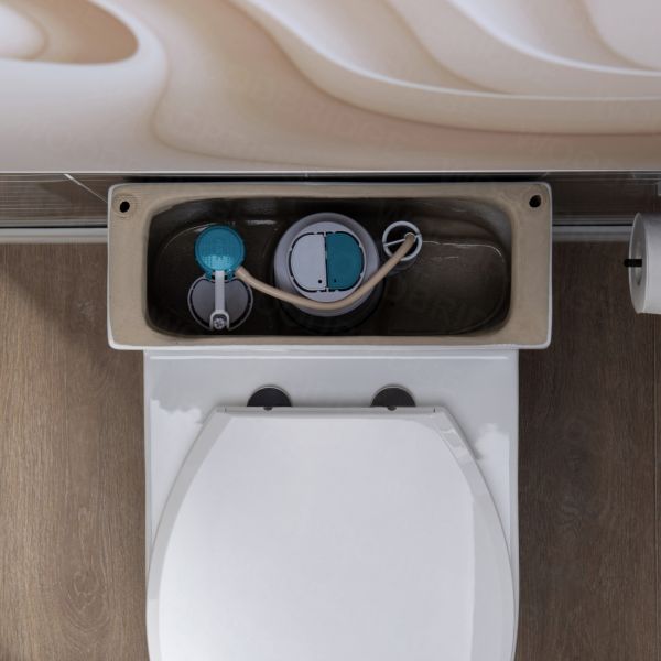  WOODBRIDGE Moder Design, Elongated One piece Toilet Dual flush 1.0/1.6 GPF,with Soft Closing Seat, white, T-0032_10799