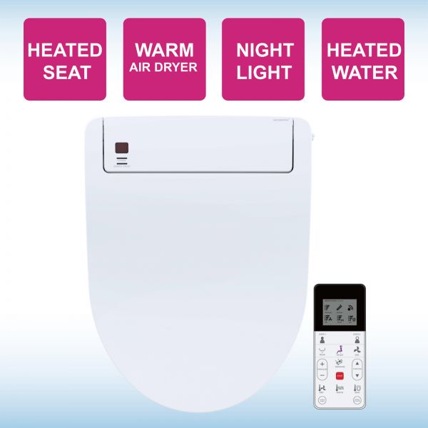  WOODBRIDGE BID01 Advanced Bidet Smart Toilet Seat, White_10870