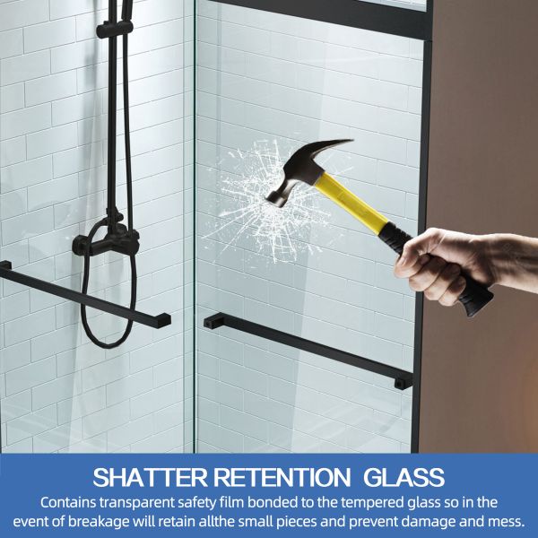  WOODBRIDGE Frameless Shower Doors 56-60