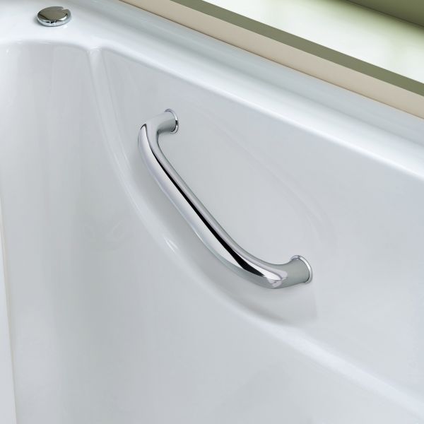  WOODBRIDGE 60 in. x 30 in. Right Hand Walk-In Air & Whirlpool Jets Hot Tub With Quick Fill Faucet with Hand Shower, White High Glass Acrylic Tub with Computer Control Panel, WB603038R_11525