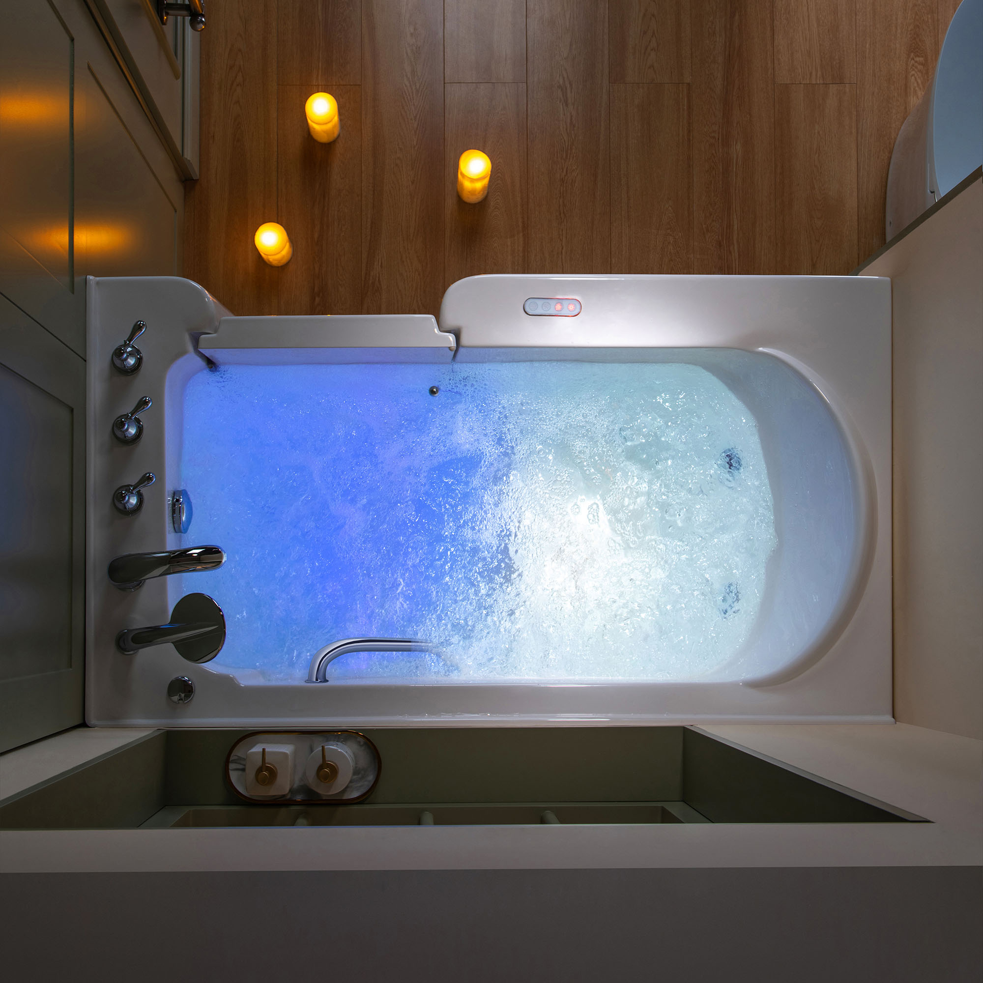 ᐅ【WOODBRIDGE 54 in. x 30 in. Right Hand WalkIn Air & Whirlpool Jets