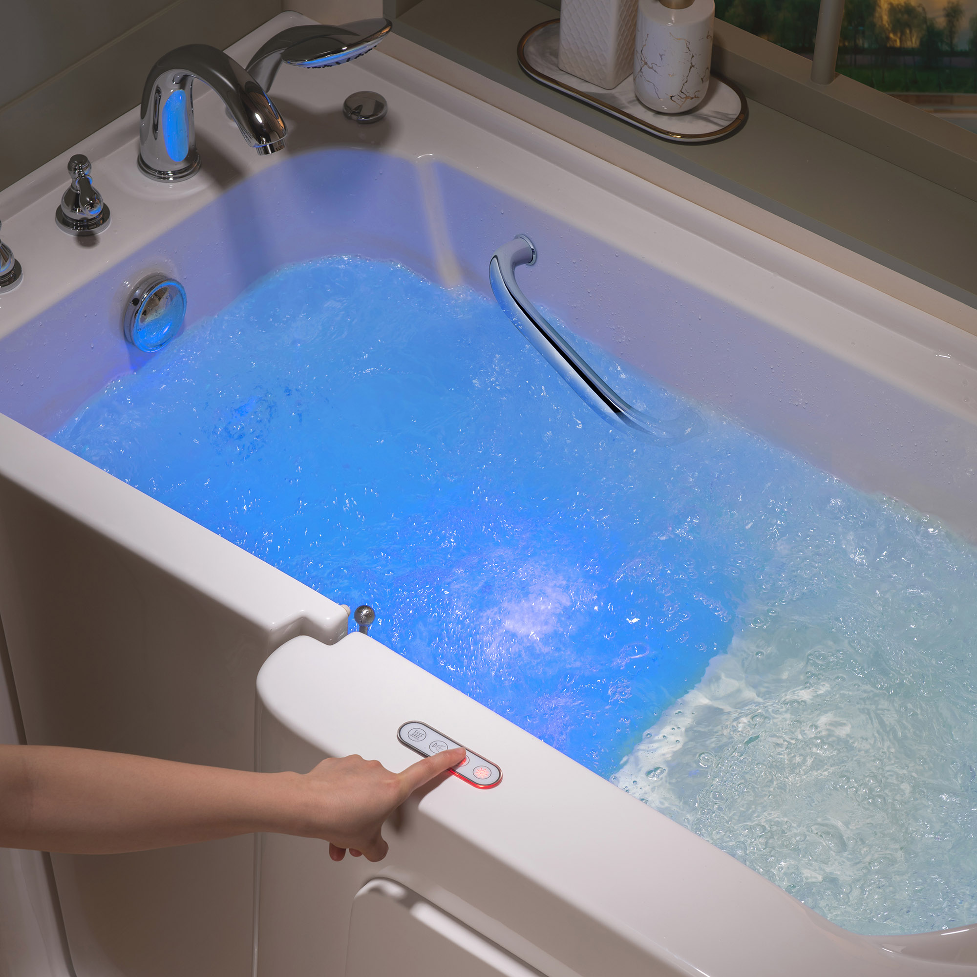 ᐅ【WOODBRIDGE 54 in. x 30 in. Left Hand WalkIn Air & Whirlpool Jets Hot