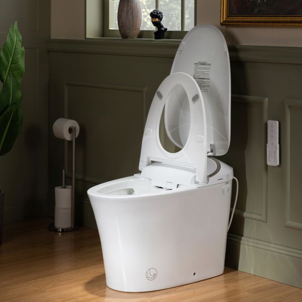 ᐅ【WOODBRIDGE LT610 One Piece Elongated Smart Toilet Bidet with Massage Washing, Auto Open and