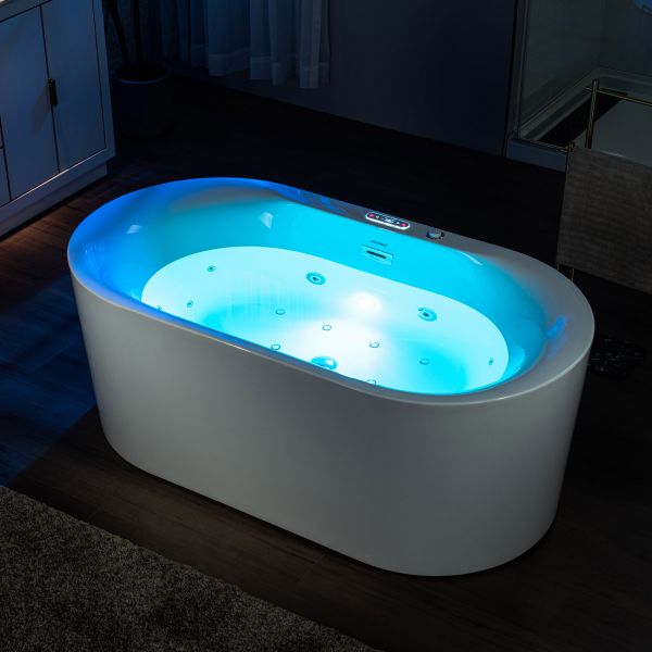 59 X 59 Acrylic Corner Whirlpool Bathtub - 10 Water Jets - Led Lights -  Left Side Drain - 3-Side Alcove Install - On Sale - Bed Bath & Beyond -  33418073