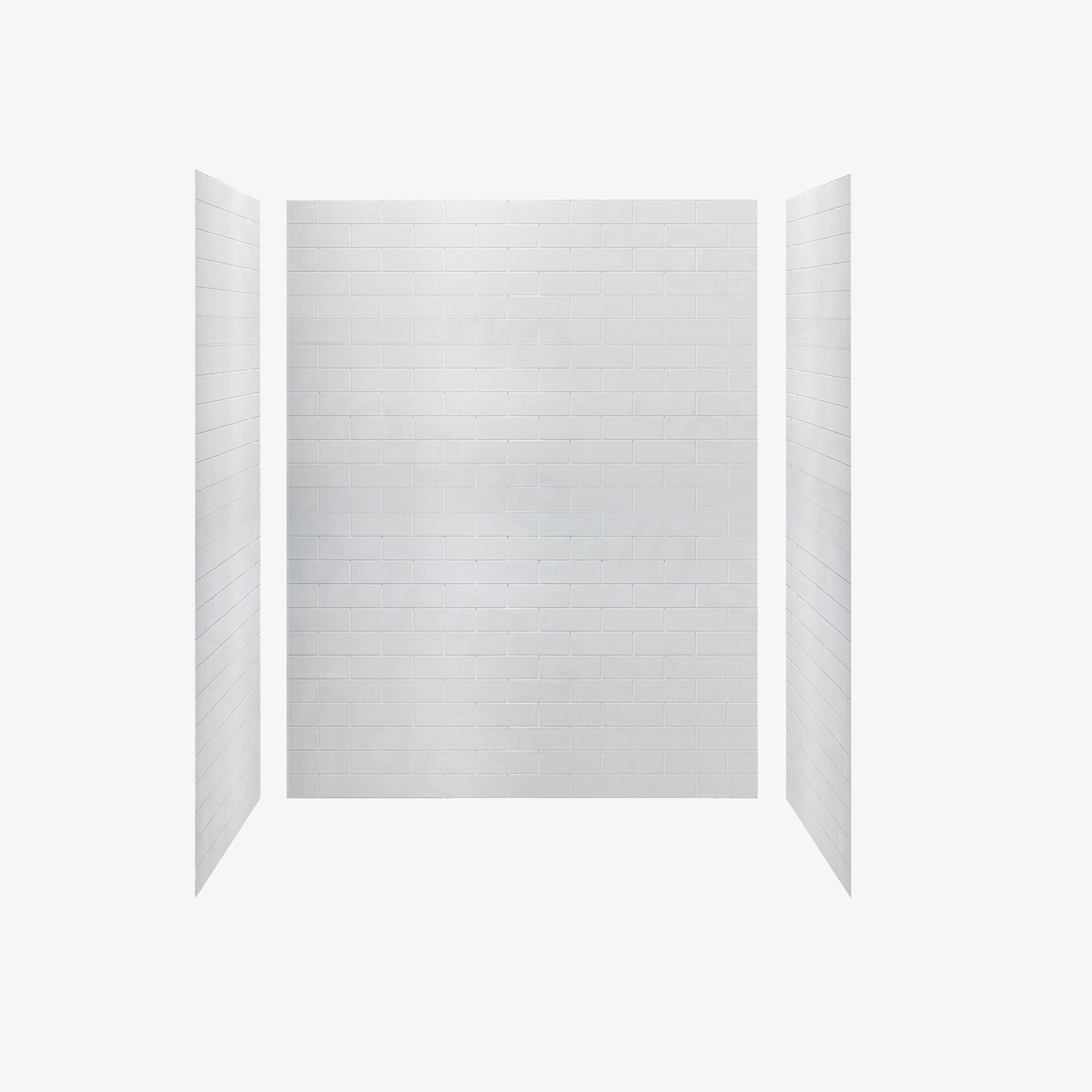 ᐅ【WOODBRIDGE Solid Surface 3Panel Shower Wall Kit, 36in L x 60in W x