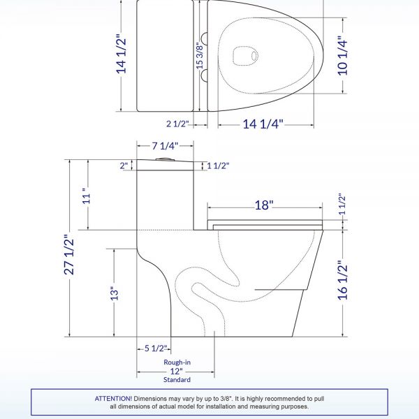  WOODBRIDGE One Piece, 1.28 GPF Dual, Chair Height, Water Sensed, 1000 Gram MaP Flushing Score Toilet with Matte Black Button T0001-MB, White (2 -Pack)_11859