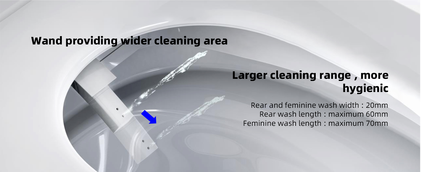 ᐅ【WOODBRIDGE B0990S One Piece Elongated Smart Toilet Bidet with Auto