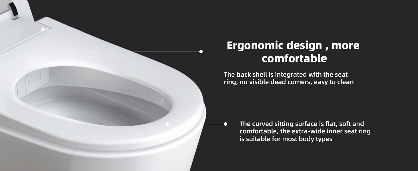 ᐅ【WOODBRIDGE B0990S One Piece Elongated Smart Toilet Bidet with Auto