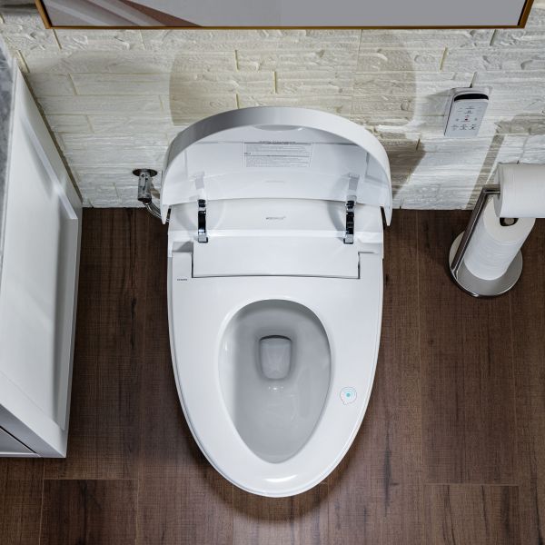 Buy Aqua Space 49x36cm Polypropylene White Oval Non-Electric Bidet