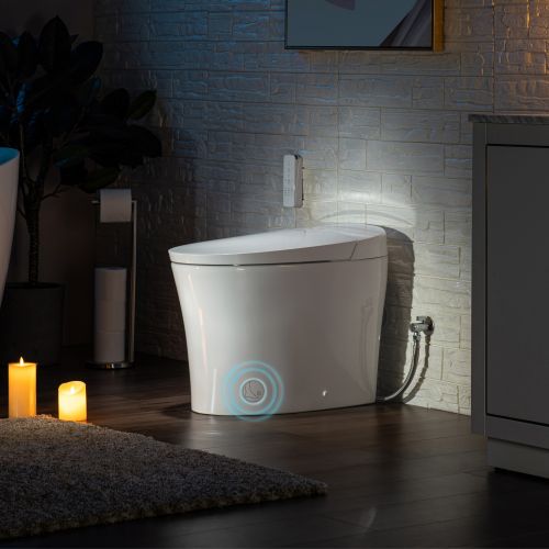 Buy Aqua Space 49x36cm Polypropylene White Oval Non-Electric Bidet