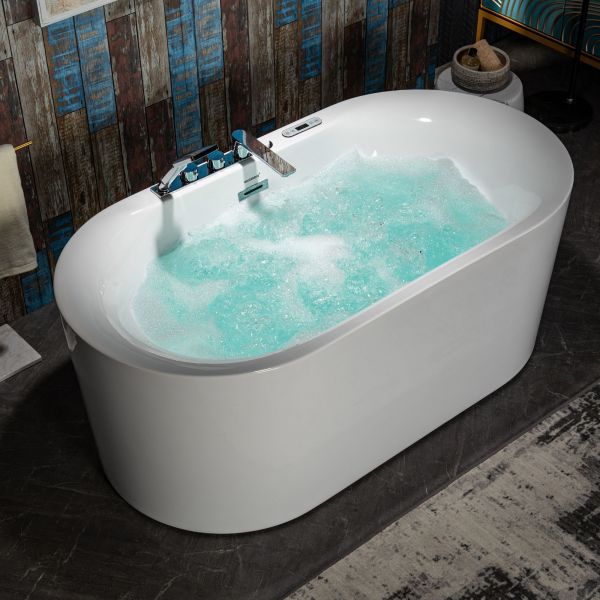 ᐅ【WOODBRIDGE 59" x 311/2" Whirlpool Water Jetted and Air Bubble