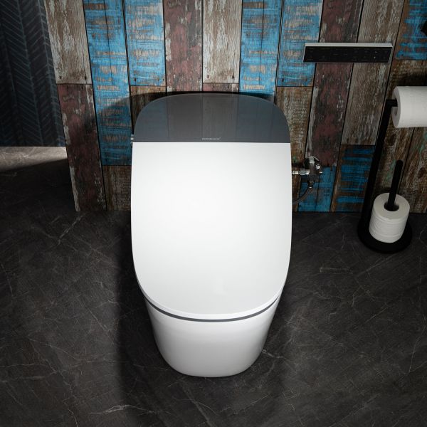  WOODBRIDGE B0930S Smart Bidet Toilet with 1.28 GPF Dua Flush Auto Open & Close, Auto Flush,Foot Sensor Flush, 1000 Gram MaP Flushing Score,LED  Display, Chair Height Design and Cleaning Foam Dispenser_12615