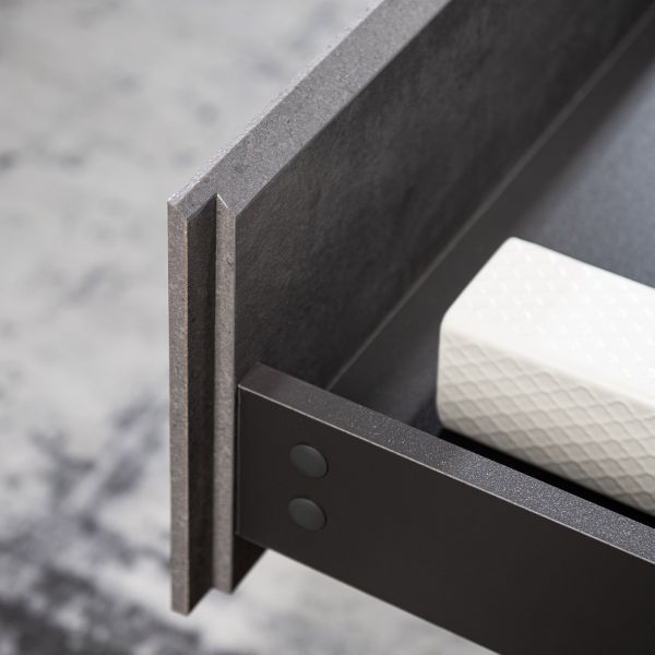  WOODBRIDGE 48 in. W x 18-7/8 in. D Contemporary Wall Hung Floating Vanity in Gray with Resin Composite Vanity Top in White with matching finish sink._12627