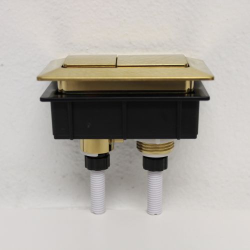 ᐅ【Toilet Flush Button in Brushed GoldWOODBRIDGE】