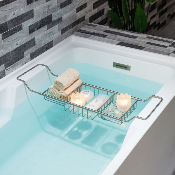 Extendable Bathtub Caddy and Organizer