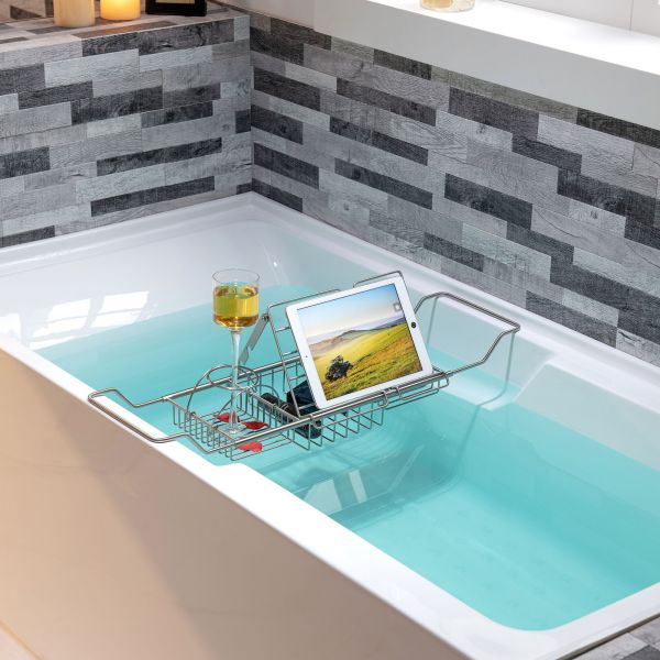 Extendable Bathtub Caddy and Organizer